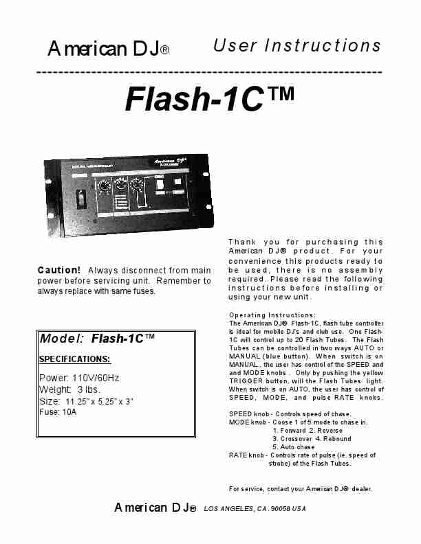 American DJ DJ Equipment Flash-1CTM-page_pdf